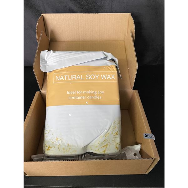 Lot of 1 Box of Natural Soy Wax for DIY Candle Making