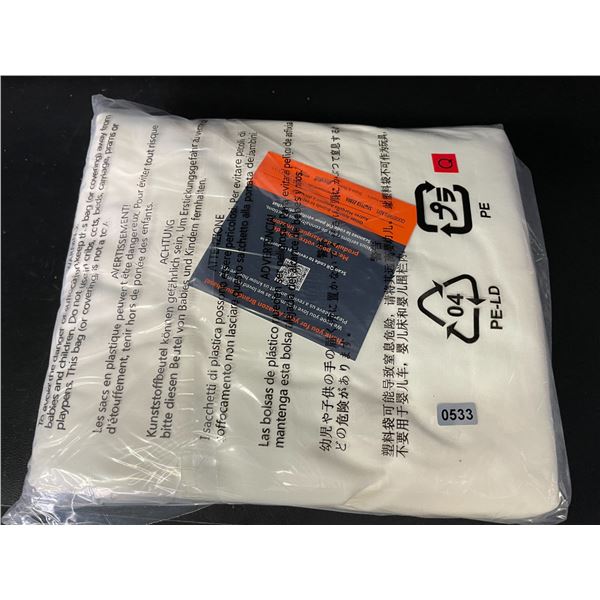 Lot of 1 Queen Size Microfiber Sheet Set - Cream Colour