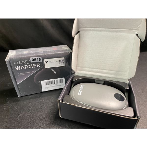 Lot of 2 Wulcea Portable Rechargeable Portable Power Banks/Hand Warmers - Brand New!
