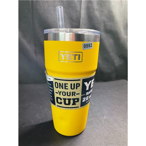 Lot of 1 YETI Rambler 26oz Straw Cup - Yellow - BRAND NEW!