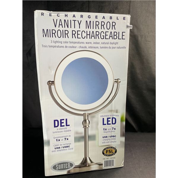 Lot of 1 Rechargeable LED Vanity Mirror