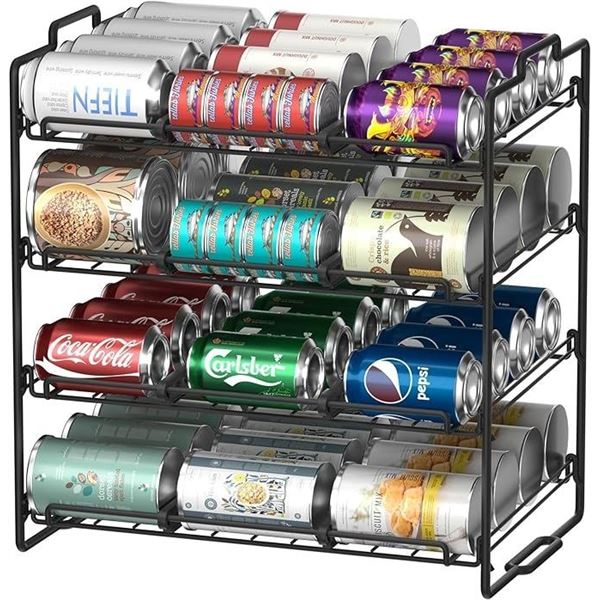 Lot of 1 4-Tier Stackable Food Can/Beverage Rack Organizer - Brand New!