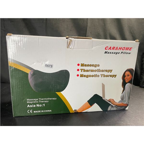 Lot of 1 Shiatsu Neck & Back Pillow Massager with Kneading & Heat - Brand New