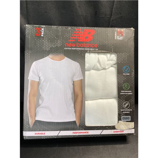Lot of 1 Pack of New Balance Cotton Performance Crew Neck Tees - 3Pack - Size Medium