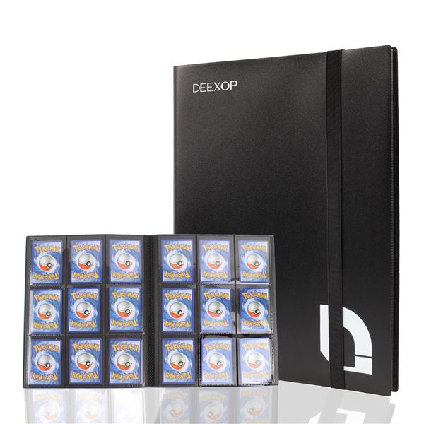 Lot of 3 Deexop 360 Pocket Trading Card Binders; For Pokemon, Magic, YuGiOh Cards, etc. - Brand New!
