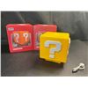 Image 1 : Lot of 2 Mario Mystery Block Lights with Offical Coin Sound - Brand New!