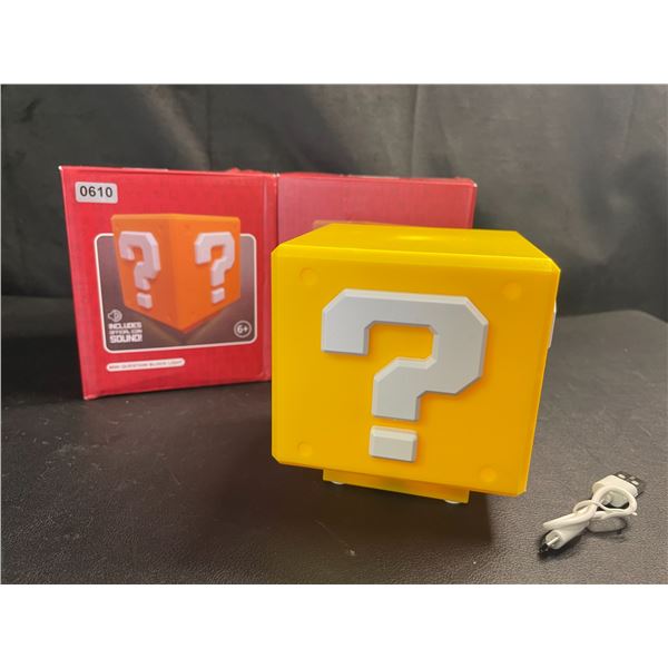 Lot of 2 Mario Mystery Block Lights with Offical Coin Sound - Brand New!