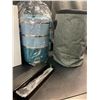Image 3 : Lot of 1 Stackable 3-Layer Bento Lunch Box w/ Insulated Carrying Bag & Cutlery Set - Brand New