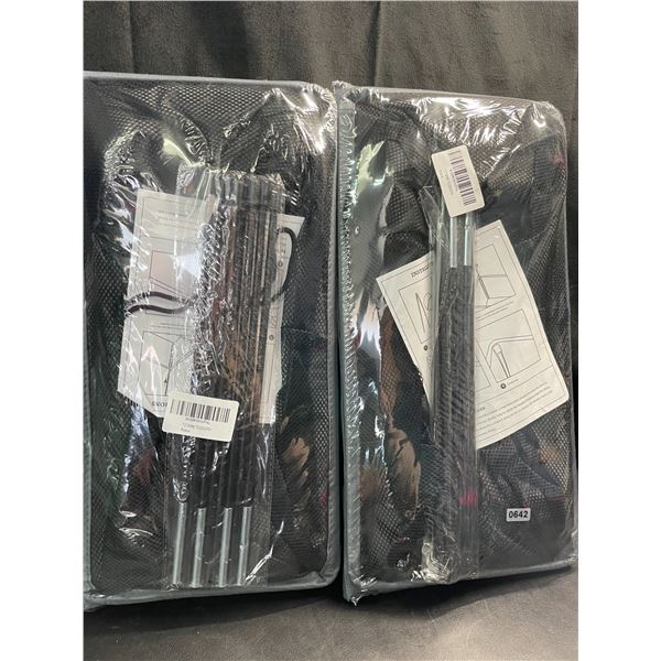 Lot of 2 Totanki Large Slim Laundry Baskets - Black - Brand New!