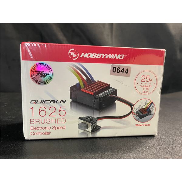 Lot of 1 HobbyWing Quicrun 1625 Brushed Electronic Speed Controller for Hobbyists/RC Enthusiasts