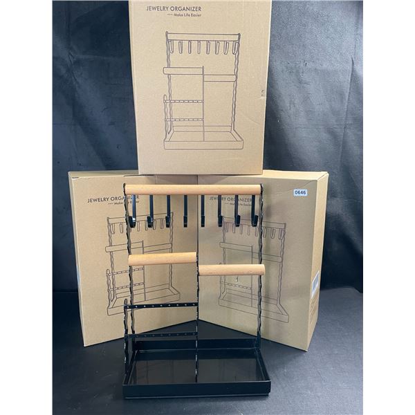 Lot of 3 Jewelry Organizer Stands - Brand New