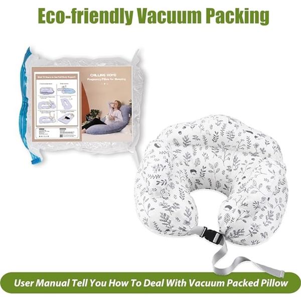 Lot of 1 ChillingHome Nursing/Maternity Pillow with Removable Cover - Brand New!