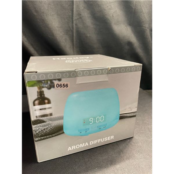 Lot of 1 Aroma Diffuser/Humidifier with Digital Alarm Clock & 7-Colour Night Light - Brand New!