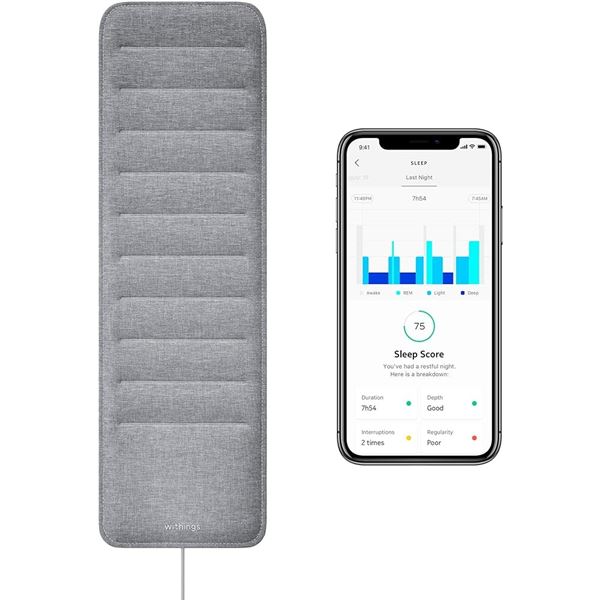 Lot of 1 Withings Smart Sleep Tracking Mat with Sleep Cycle Analysis - Open Box
