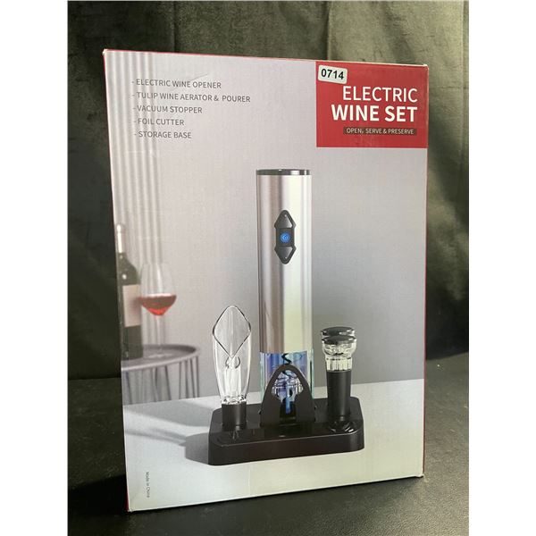 Lot of 1 Electric Wine Set - Brand New! Includes Opener, Aerator, & Pourer