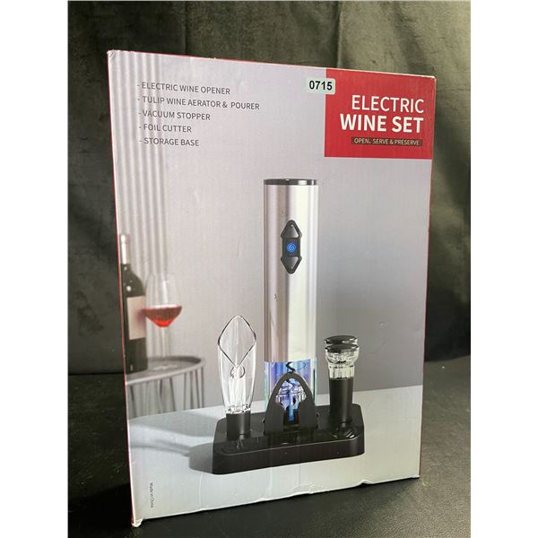 Lot of 1 Electric Wine Set - Brand New! Includes Opener, Aerator, & Pourer