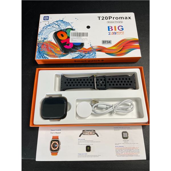 Lot of 1 T20 Pro Max Smart Sports Watch w/ 2.1" Amoled Display - Activity Tracker - Brand New!