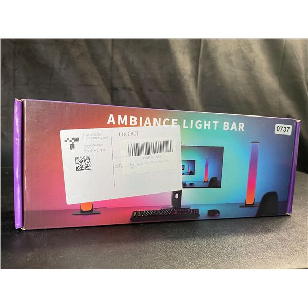 Lot of 1 Set of RGB Color-Changing Ambiance Light Bars - 2 Lights in Box - 10 inch - Brand New!