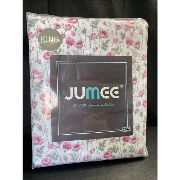 Lot of 1 Jumee Deep-Pocket 4PC King Size Sheet Set - Brand New