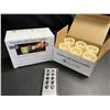 Image 1 : Lot of 2 Boxes of LED Flameless Candles with Remote Control - 6 Per Box/12 Total - Brand New!