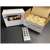 Image 1 : Lot of 2 Boxes of LED Flameless Candles with Remote Control - 6 Per Box/12 Total - Brand New!