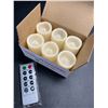 Image 2 : Lot of 2 Boxes of LED Flameless Candles with Remote Control - 6 Per Box/12 Total - Brand New!