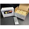 Image 1 : Lot of 2 Boxes of LED Flameless Candles with Remote Control - 6 Per Box/12 Total - Brand New!