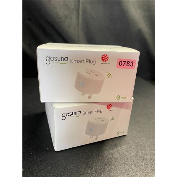 Lot of 2 Multi-Packs of Gosund Wi-Fi Smart Plugs - 4 Per Pack/8 Total!- Brand New!