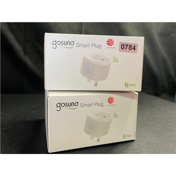 Lot of 2 Multi-Packs of Gosund Wi-Fi Smart Plugs - 4 Per Pack/8 Total!- Brand New!