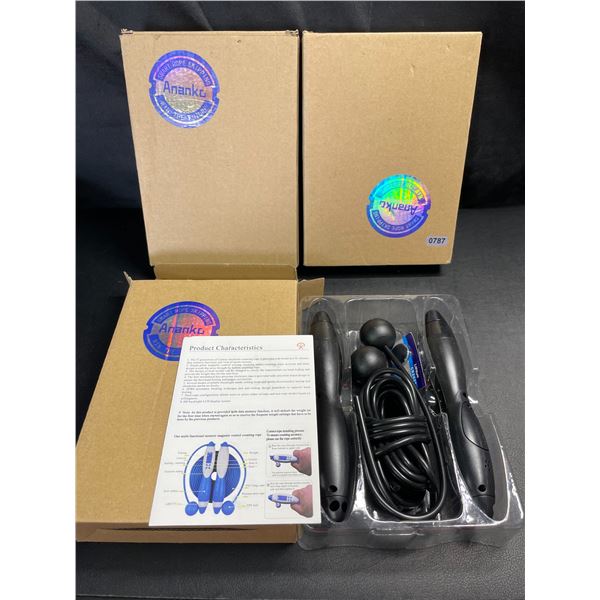 Lot of 3 Electronic Jump Ropes/Skipping Ropes - Brand New!
