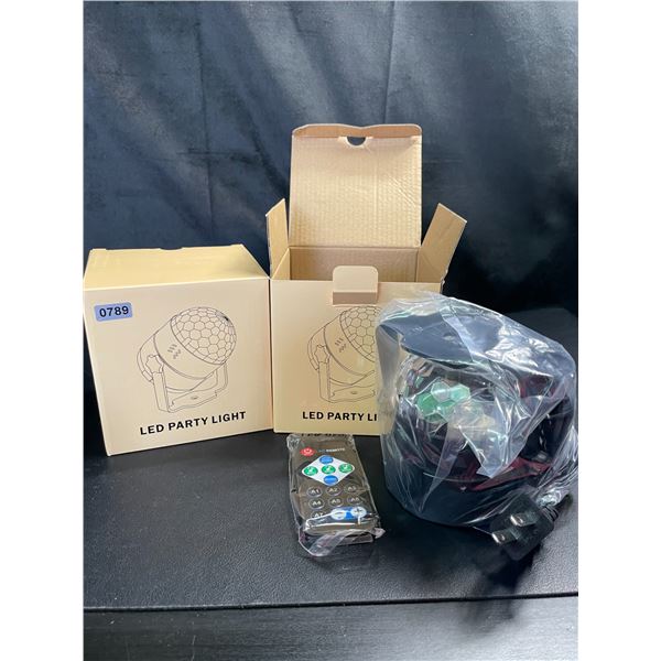 Lot of 2 LED Party Lights w/ Remote Control - Brand New!
