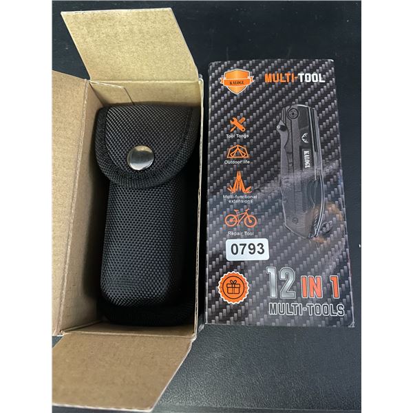 Lot of 1 12-in-1 Multi-Tool/Pocket Survival Knife - Brand New