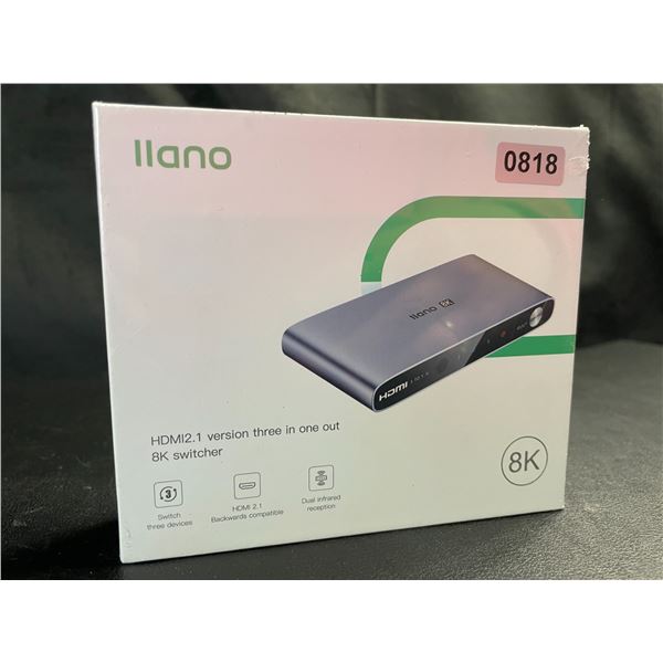 Lot of 1 llano HDMI 2.1 Switch - 8K Switcher - Brand New!