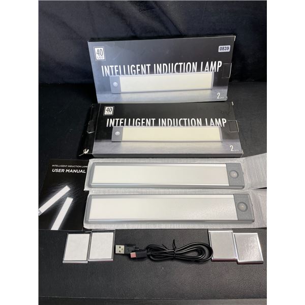 Lot of 2 Boxes of Intelligent LED Motion Sensor Bar Lights - Rechargeable - 2 Per Box/4 Total - New!