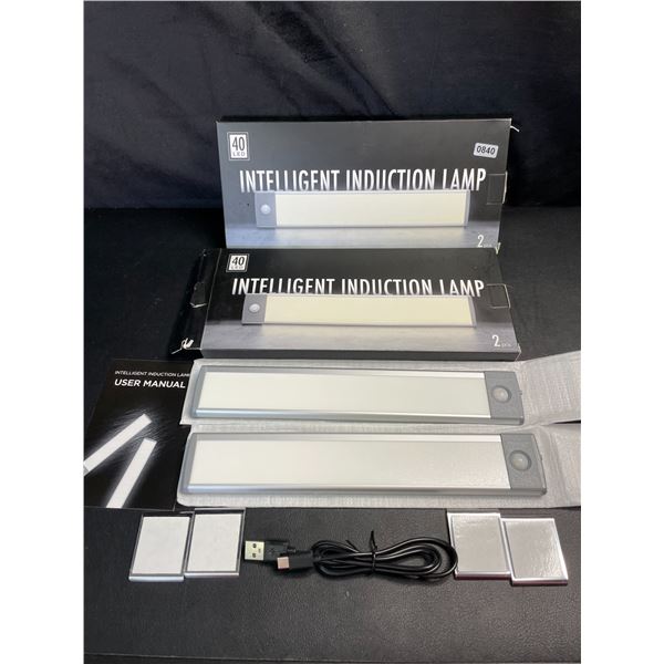 Lot of 2 Boxes of Intelligent LED Motion Sensor Bar Lights - Rechargeable - 2 Per Box/4 Total - New!
