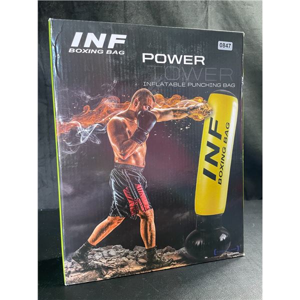 Lot of 1 Inflatable Punching Bag/Boxing Bag w/ Foot Pump - Brand New! (Stands Approx. 5FT Tall)