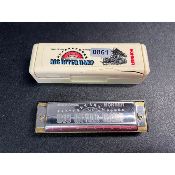 Lot of 1 Hohner Big River Harp - Used