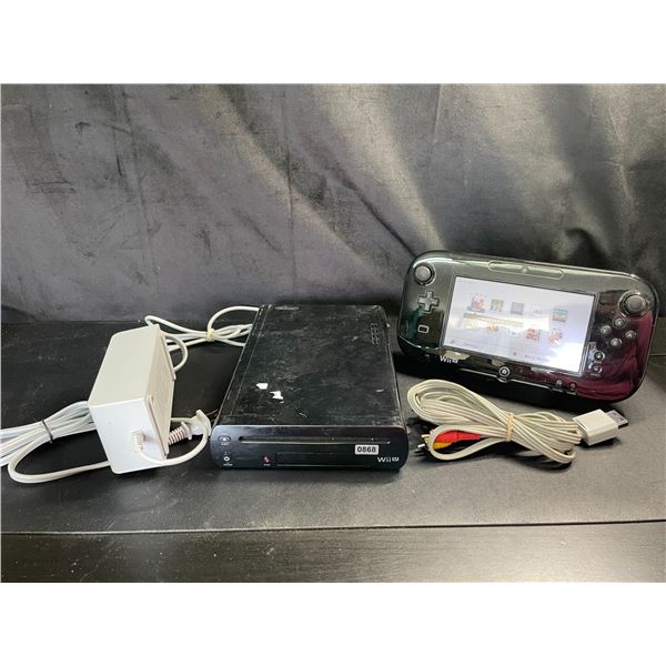 Lot of 1 Nintendo Wii-U Console with Cords - Used - Works/Powers On!