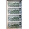 Image 2 : Canada $1 1973 Uncut Sheet/Strip of 4 UNC