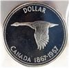 Image 1 : Canada Dollar 1967 SP-67 "Centennial" Cameo (Specimen) CCCS