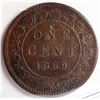 Image 3 : Canada Large Penny 1859 Narrow 9 XF-45 CCCS