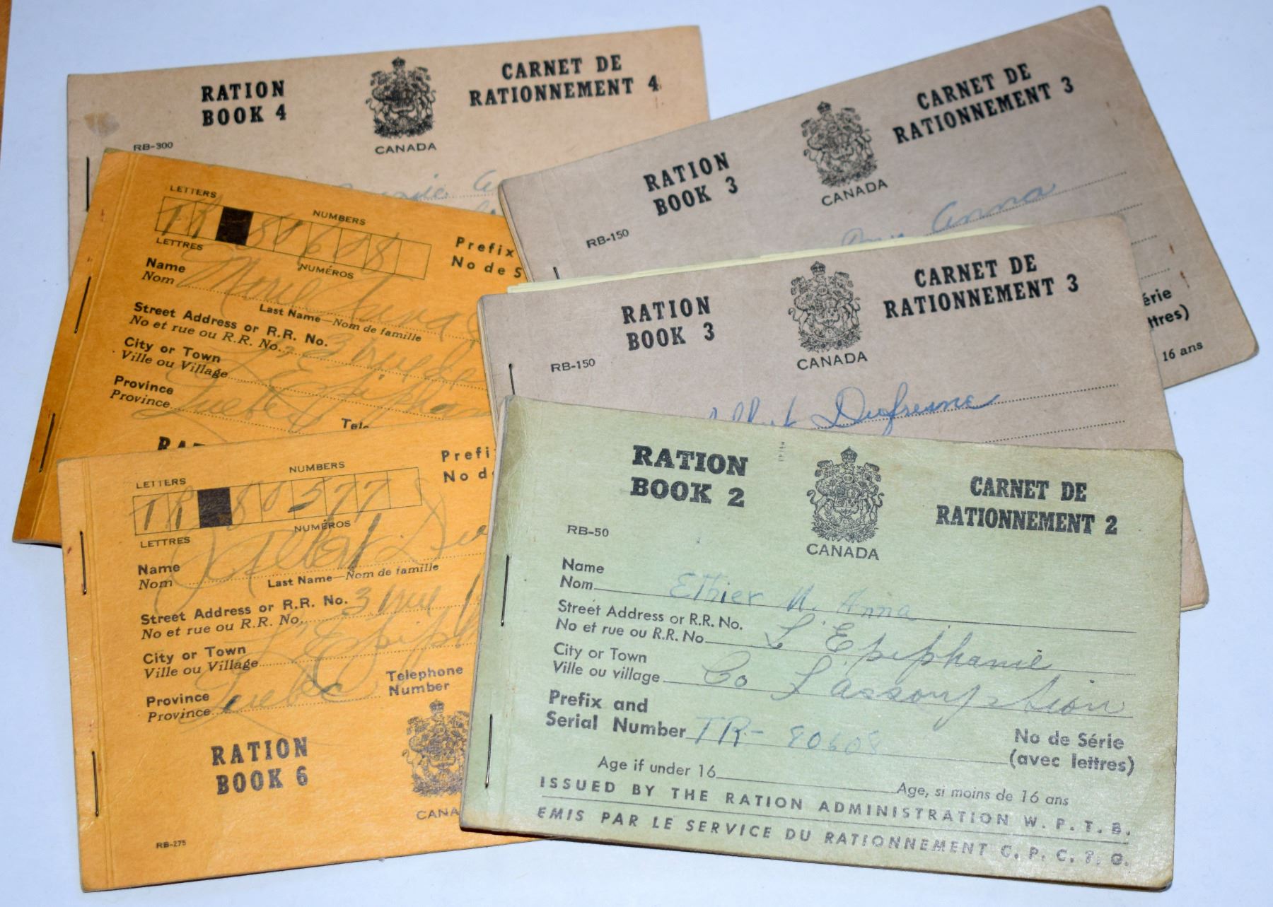 Canadian Ration Books Canada Miscellaneous 6 Carnet de Rationnement / Ration Book 1942-43 ...