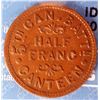 Image 2 : Canada Post Cofederation token Half Franc (ND) WW1 5th Canadian Batalion Canteen, MS-60 CCCS