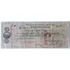 Image 1 : Cuba, Banck Cheque for 585 Collected in 1919 from a French Issuer W/ Original Vignete VF++