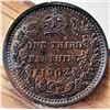 Image 1 : Great Britain 1/3 Farthing 1902 MS-64 Red-Brown Certified CCCS