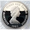 Image 2 : Turks and Caicos Islands 1 Crown 1988 "WWF 25th Anniversary" QEII Proof Ultra Heavy Cameo