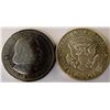 Image 2 : U.S.A. Half Dollar x 2, 1893 Columbian Expo VF+ and 1964 JFK MS both Silver