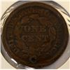 Image 4 : USA Large cent x 3 1847-53+54 G-F (3)