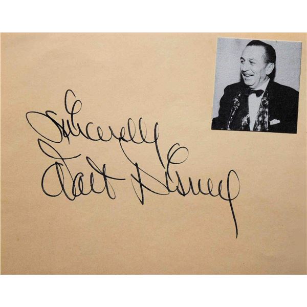 Walt Disney signature slip