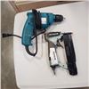 Image 1 : HITACHI PIN NAILER AND MAKITA ELECTRIC DRILL